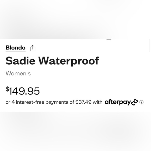 Blondo Authentic Leather Upper Waterproof Sadie Ankle Boot in Black Size 9.5 - Picture 2 of 8